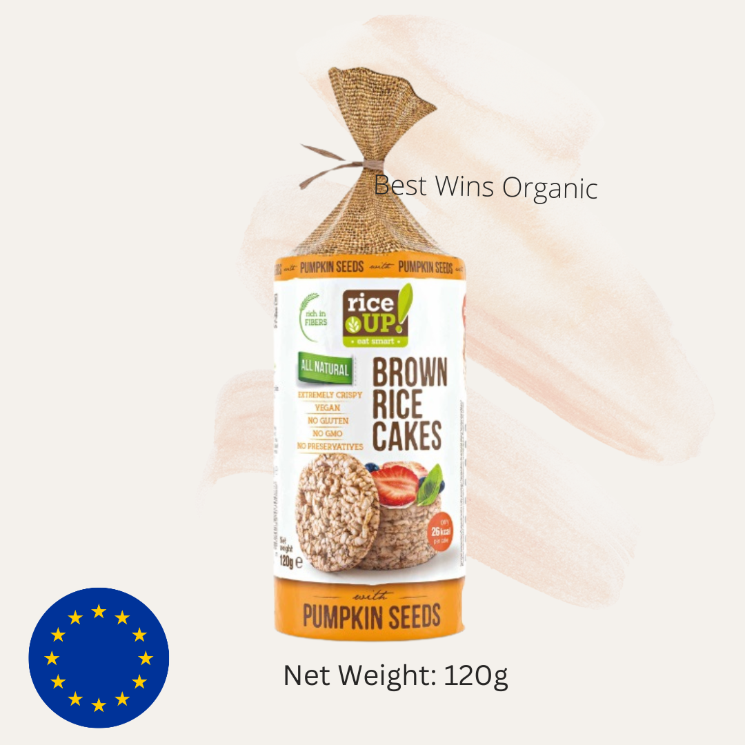 RiceUP! Brown Rice Cakes - Pumpkin Seeds 120g