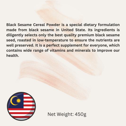 Black Sesame Cereal 黑芝麻麦片450g