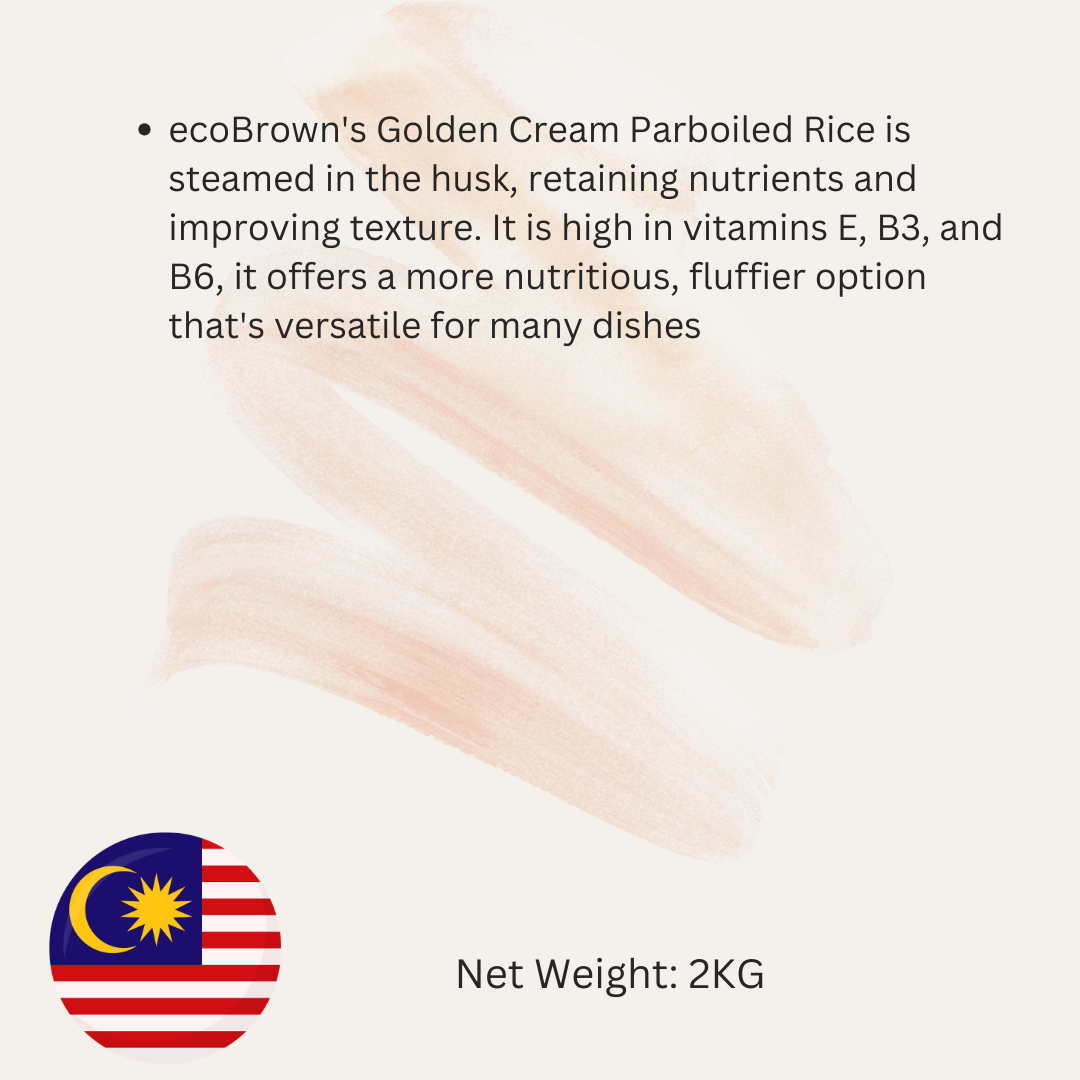ecoBrown's Golden Cream Parboiled Rice 蒸谷米 2kg