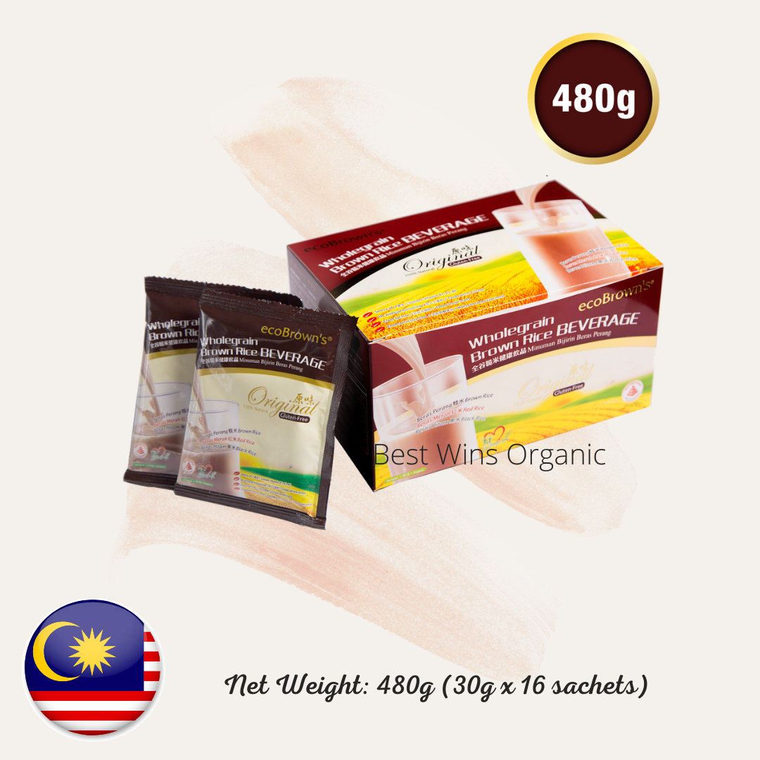 Original Wholegrain Brown Rice Beverage 原味全谷糙米健康饮品 480g (30g x 16 sachets)