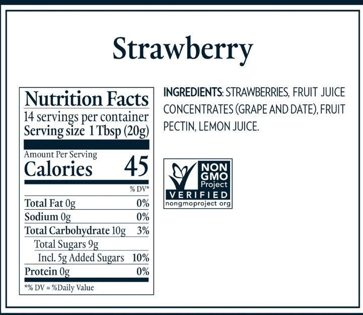 St. Dalfour Strawberry Fruit Spread 284g