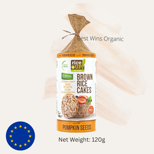 RiceUP! Brown Rice Cakes - Pumpkin Seeds  120g
