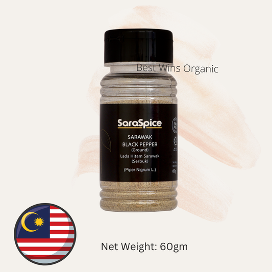 Saraspice Sarawak Black Pepper Ground 60g