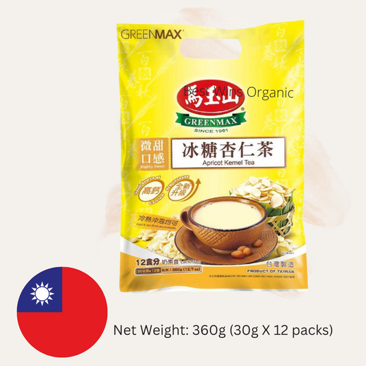 GreenMax Apricot Kernel Tea 冰糖杏仁茶 30g X 12sachets