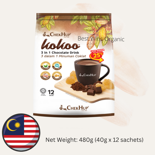 Chek Hup Kokoo 3 in 1 Chocolate Drink 三合一巧克力饮料 480g