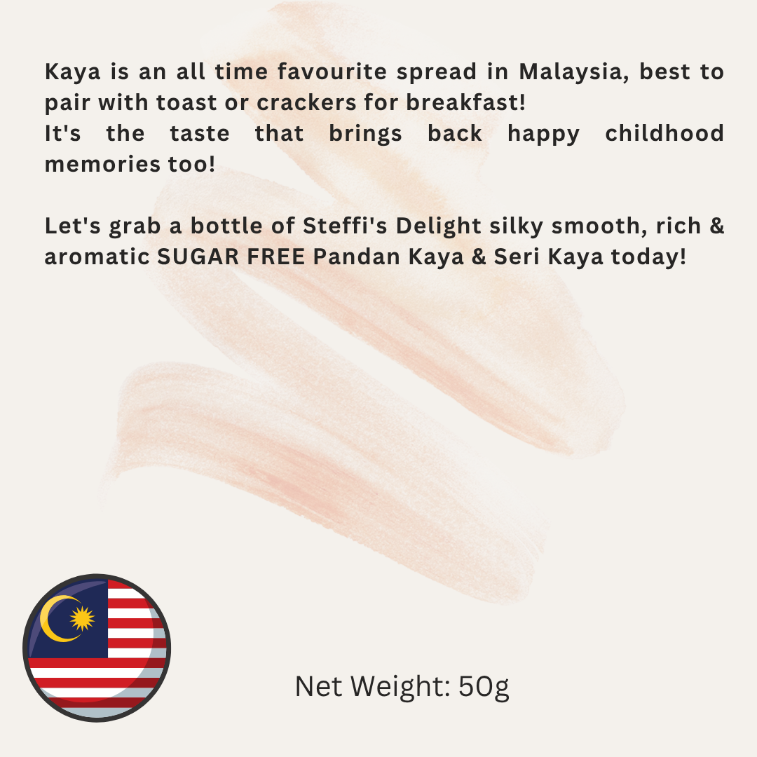 Steffi's Delight SUGAR FREE Pandan Kaya 220g