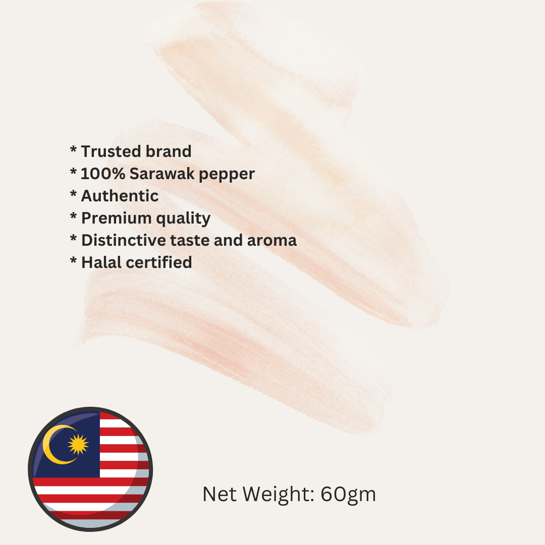 Saraspice Sarawak White Pepper Ground 60g