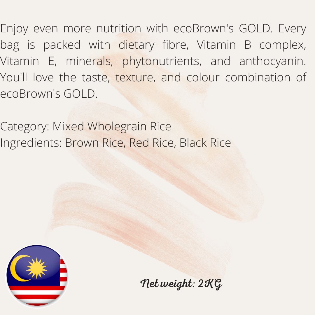 ecoBrown's GOLD Mixed Wholegrain Rice  2kg