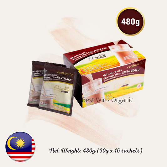 Original Wholegrain Brown Rice Beverage 原味全谷糙米健康饮品 480g (30g x 16 sachets)