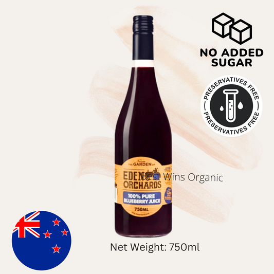 New Zealand Pure Blueberry Juice 纯蓝莓汁 750ml