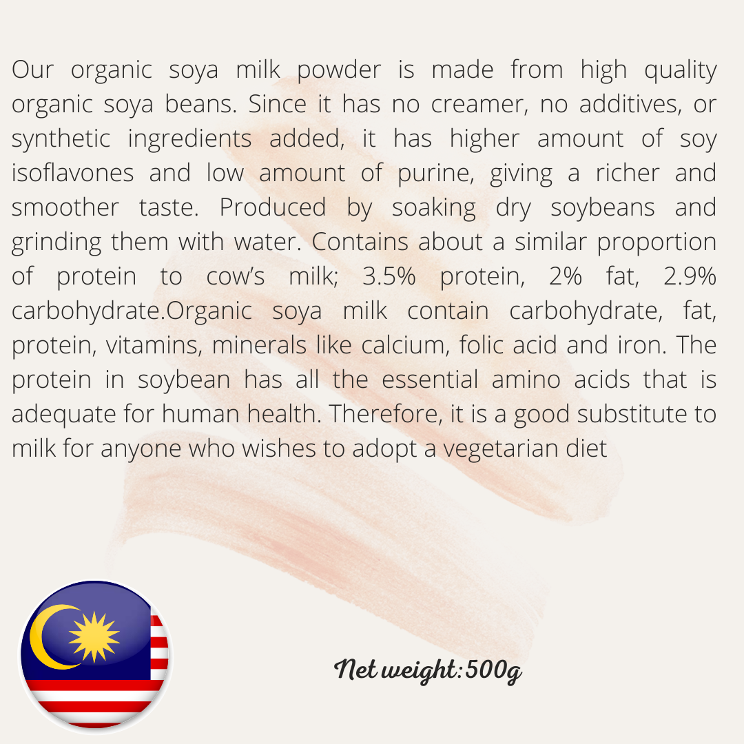 HealthParadise Soy Powder (No Sugar) 有机大豆粉 500g