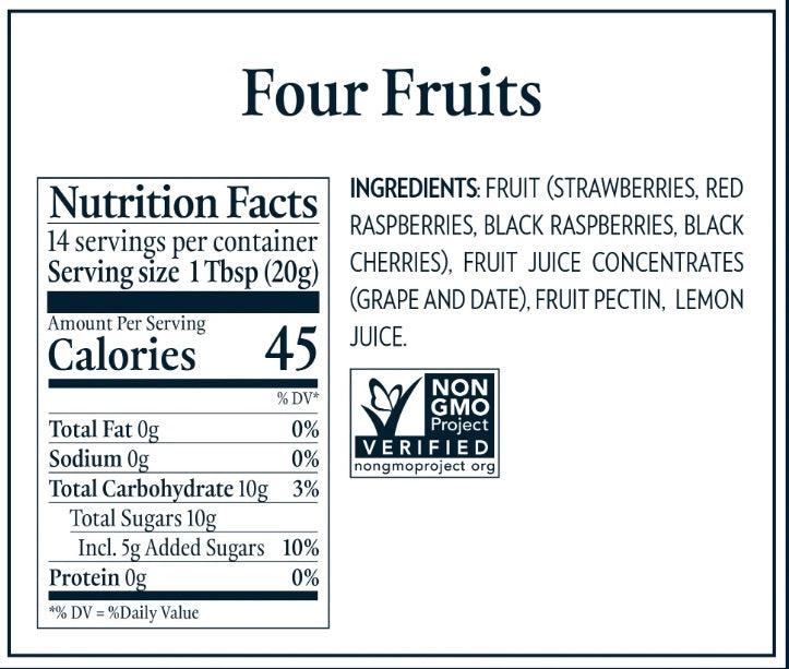 St. Dalfour Four Fruits Fruit Spread 284g